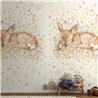 Sleeping fawn nursery wall mural