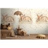 Mural de pared infantil con cervatillo dormido · 792886