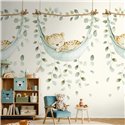 Mural de pared infantil con leopardo en hamaca ·  792896