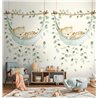 Mural de pared infantil con leopardo en hamaca ·  792896