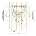 Sleeping leopard cub wall mural in a hammock ·  792896