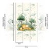 Mural de pared infantil con leopardos dormidos · 792897