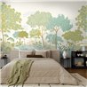 Mural panoramique de jardin botanique aux étangs paisibles ·  792223