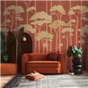 Mural de pared bosque estilizado en terracota ·  792228