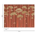 Mural de pared bosque estilizado en terracota ·  792228