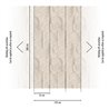Mural de pared geométrico con efecto relieve cemento · 792244