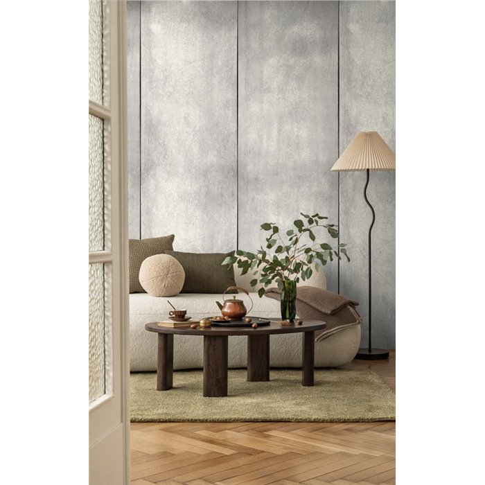 Concrete panel effect wall mural in soft grey ·  792265