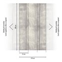 Wandbild mit Betonoptik und vertikalen Paneelen ·  792265