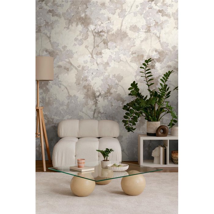 Mural de pared floral acuarela en tonos empolvados ·  792485