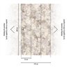 Watercolour floral wall mural in muted neutrals · 792485