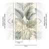 Soft watercolour tropical leaves wall mural ·  792513