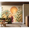 Mural de pared paisaje mediterráneo de hojas y sol · Casamance Lanzea 75814180