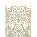 Mural panoramique floral art déco aux lignes dorées · Casamance Isadora 70732956