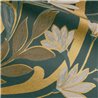 Mural de pared art déco esmeralda con arcos florales · Casamance Isadora 70733058