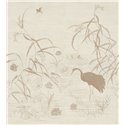 Mural de pared paisaje oriental con garza y lotos · Casamance Legendes 70343466