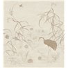 Mural de pared paisaje oriental con garza y lotos · Casamance Legendes 70343466