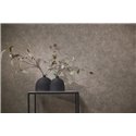 Papel pintado texturizado gris con acabado tejido ·  395661