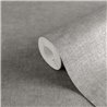 Textured grey wallpaper with woven finish ·  395661