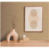 Papier peint effet lin marron clair · 395666