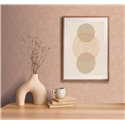 Texturierter Tapete in Rosé-Beige mit Gewebeeffekt ·  395667