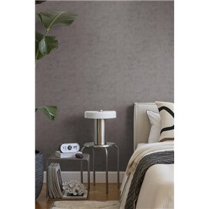 Graue Tapete im Vintage-Textileffekt 2