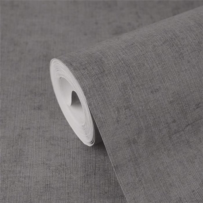 Graue Tapete im Vintage-Textileffekt ·  791525
