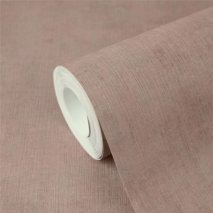 Papier peint texturé rose à effet lin ·  791532