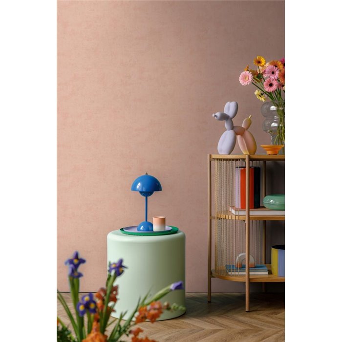 Tapete in zartem Rosa mit subtiler Textilwirkung ·  791538