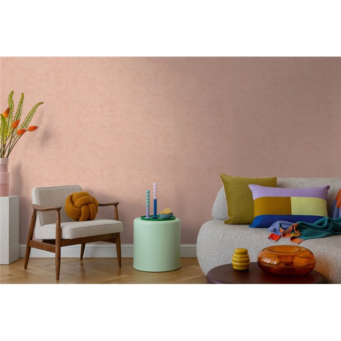 Light Pink Subtle Textile Effect Wallpaper ·  791538