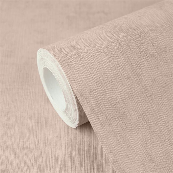 Tapete in zartem Rosa mit subtiler Textilwirkung ·  791538