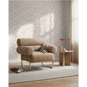 Forest print wallpaper in neutral tones 2