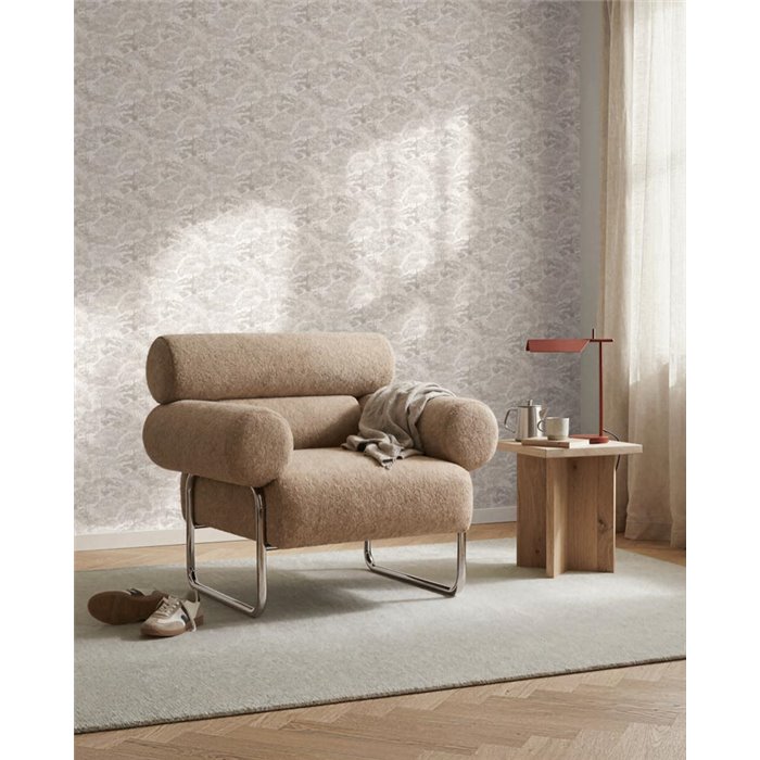 Papier peint motif forêt en tons neutres ·  792272