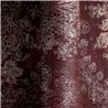 Papier peint bordeaux avec ornements baroques dorés ·  792281