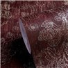 Papier peint bordeaux avec ornements baroques dorés · 792281