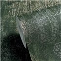 Papier peint damas vert avec accents dorés ·  792282