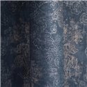 Papier peint damassé bleu à relief doré ·  792283