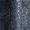 Papier peint damassé bleu à relief doré ·  792283