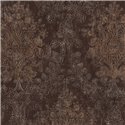 Papier peint damas baroque en tons bruns ·  792284