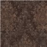 Baroque damask wallpaper in rich brown tones