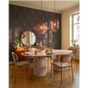 Papier peint damas baroque en tons bruns ·  792284