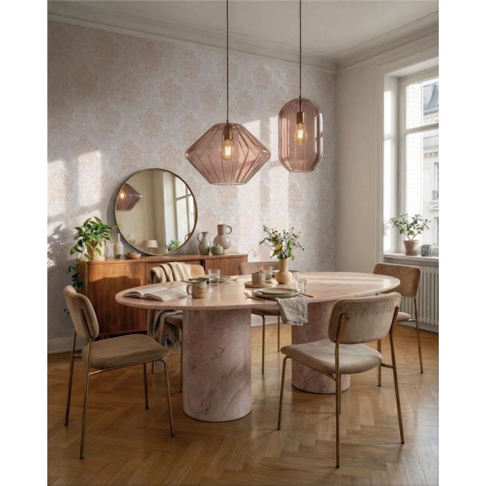 Vintage Effect Light Damask Wallpaper ·  792285