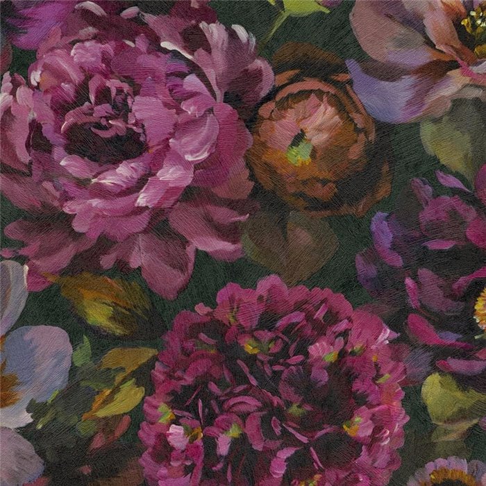Papier peint floral aux nuances violettes à texture picturale ·  792311