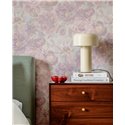 Papel pintado floral con efecto acuarela en tonos pastel ·  792314