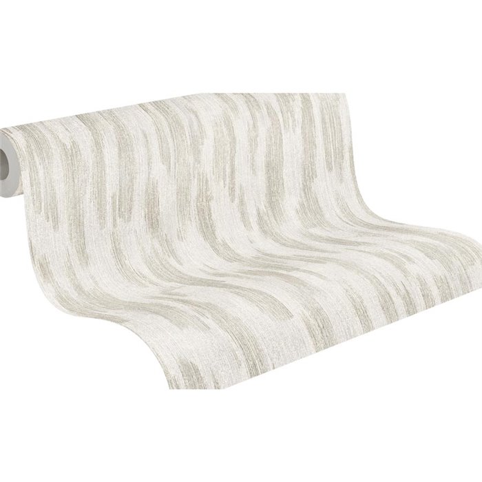 Texturierte Tapete in Beige und Hellgrau ·  792321