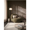 Papier peint texturé brun foncé à lignes verticales ·  792324