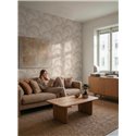 Papier peint aux formes organiques beiges ·  792331