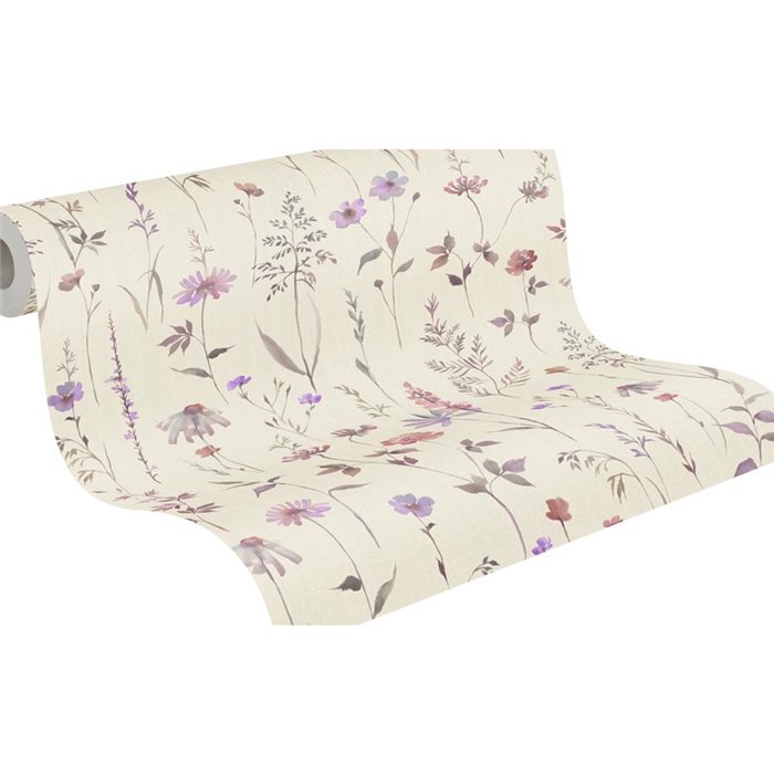 Papier peint floral aquarelle pastel sur fond clair ·  792371