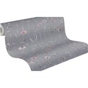Papel pintado flores silvestres en acuarela sobre gris ·  792372
