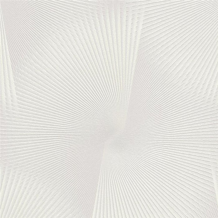 Geometrische Tapete mit strahlenden Linien in Hellgrau und Weiß ·  792521