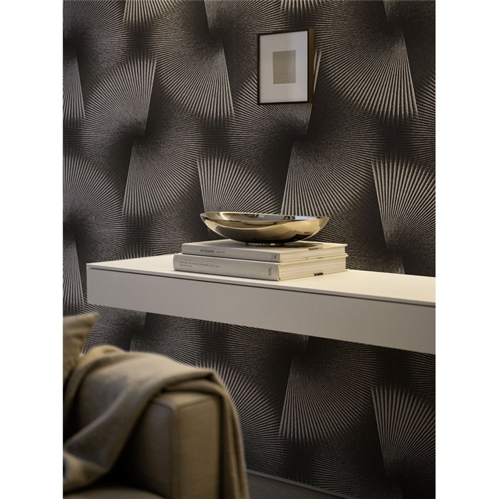 Papel pintado 3D moderno en negro y gris ·  792523